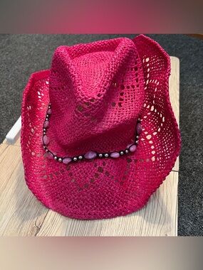 NWOT Women's Cowboy/Cowgirl Hat  Pink w/pink Stones